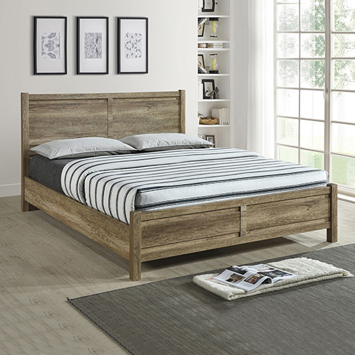 Cielo Natural Wood Like MDF Bed With Strong Legs in Multiple Size & Color